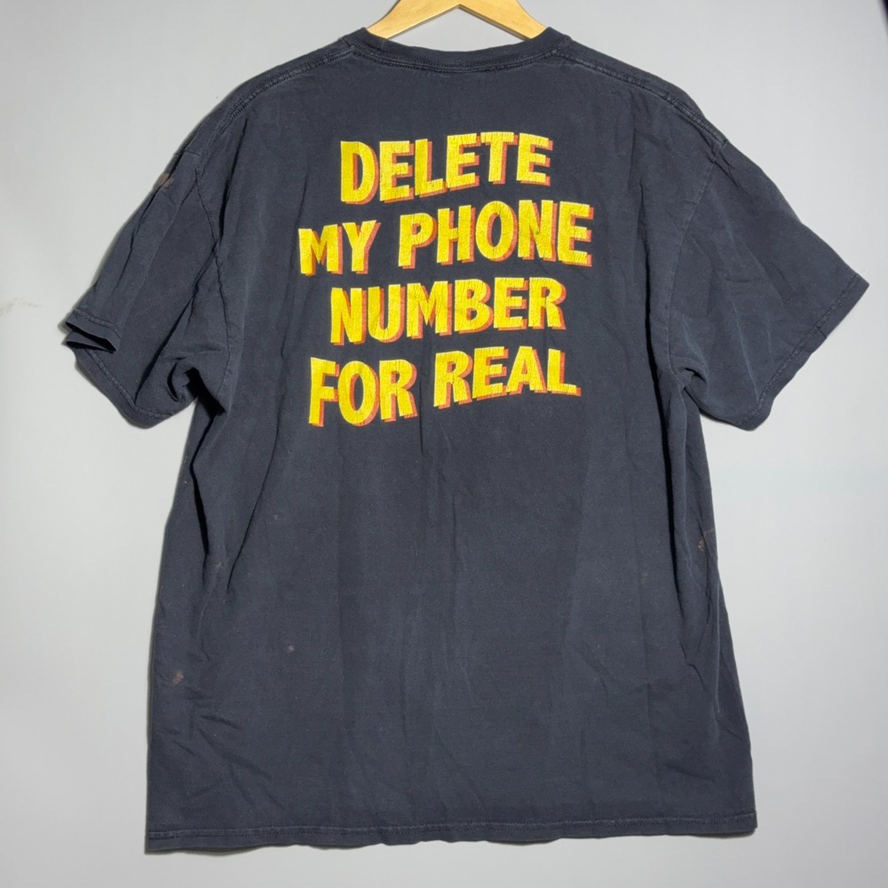 Broken Promises Graphic T Shirt Mens Size XL Bleach Wash Black Streetwear